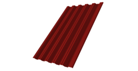 Профнастил НС35 R 0.45 PE RAL 3011 коричнево красный