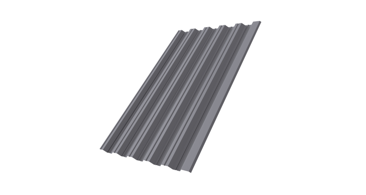 Профнастил НС35R 0,5 Satin RAL 7004 сигнальный серый