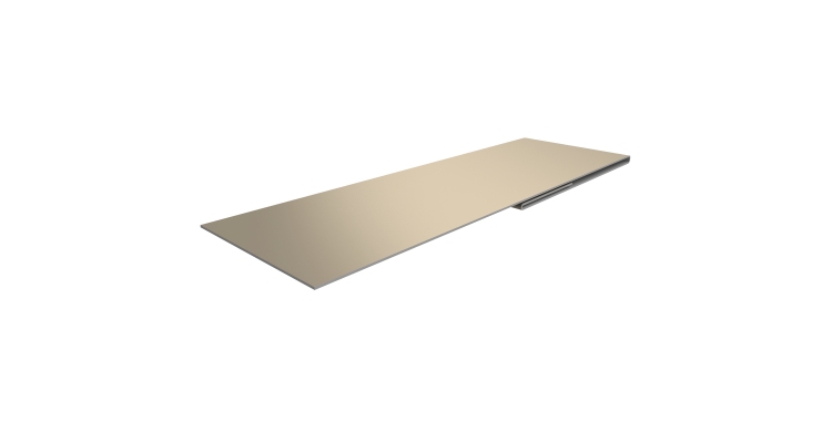 Планка финишная 48х25 0,5 Satin с пленкой RAL 1015 светлая слоновая кость (3м)