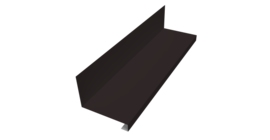 Планка примыкание нижнее к трубе для Кликфальц Pro Grand Line 0,5 Drap TX RAL 9005 черный (3м)